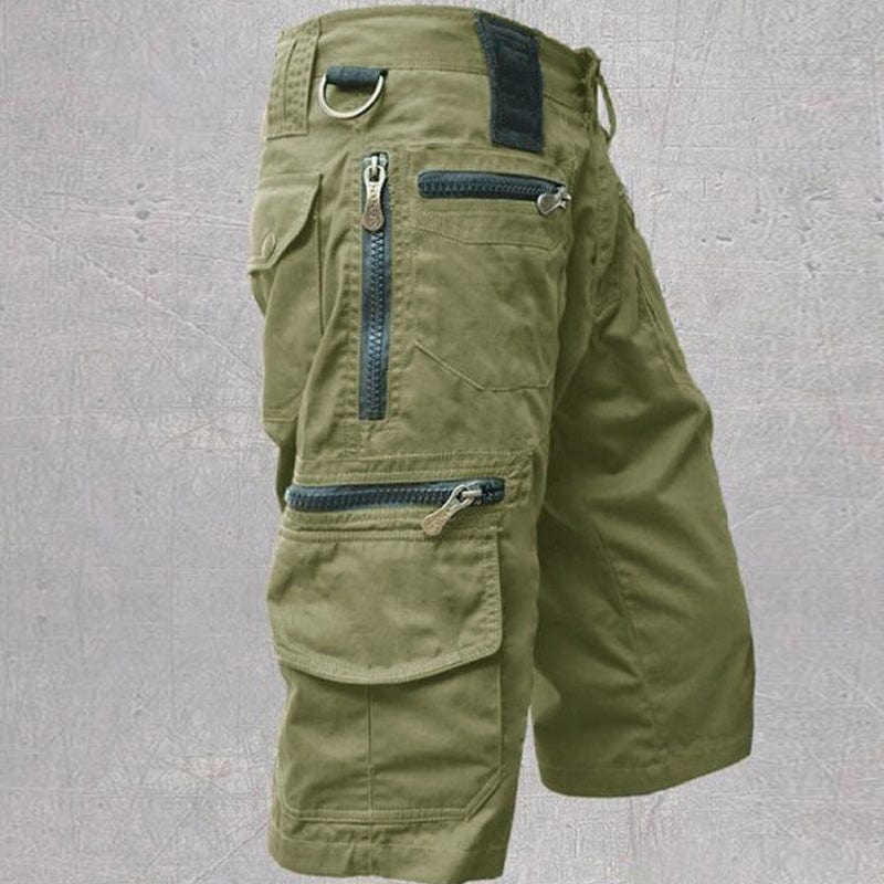 Mångsidiga flera fickor cargo shorts för män