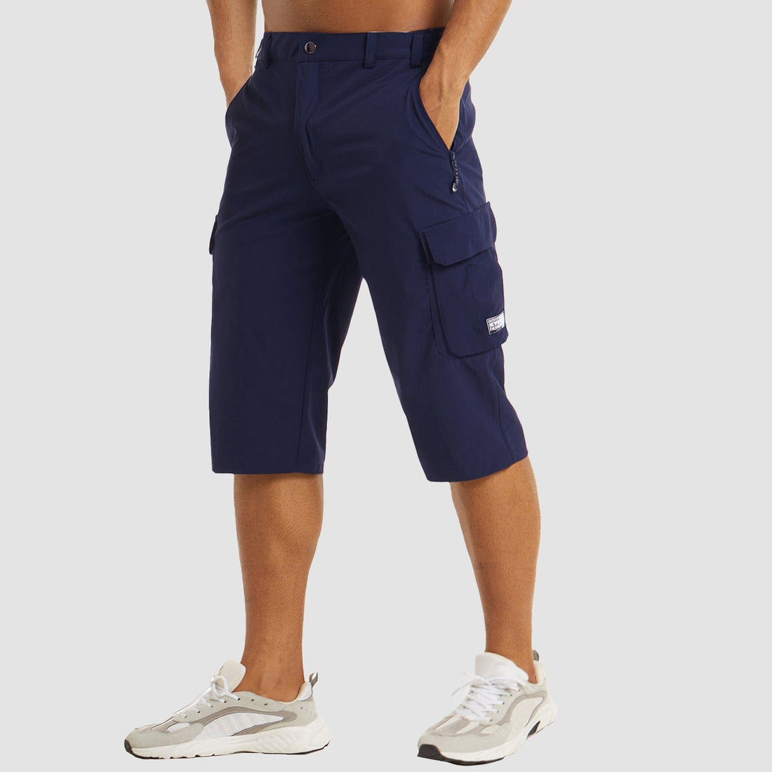 Snabbtorkande cargo shorts för män