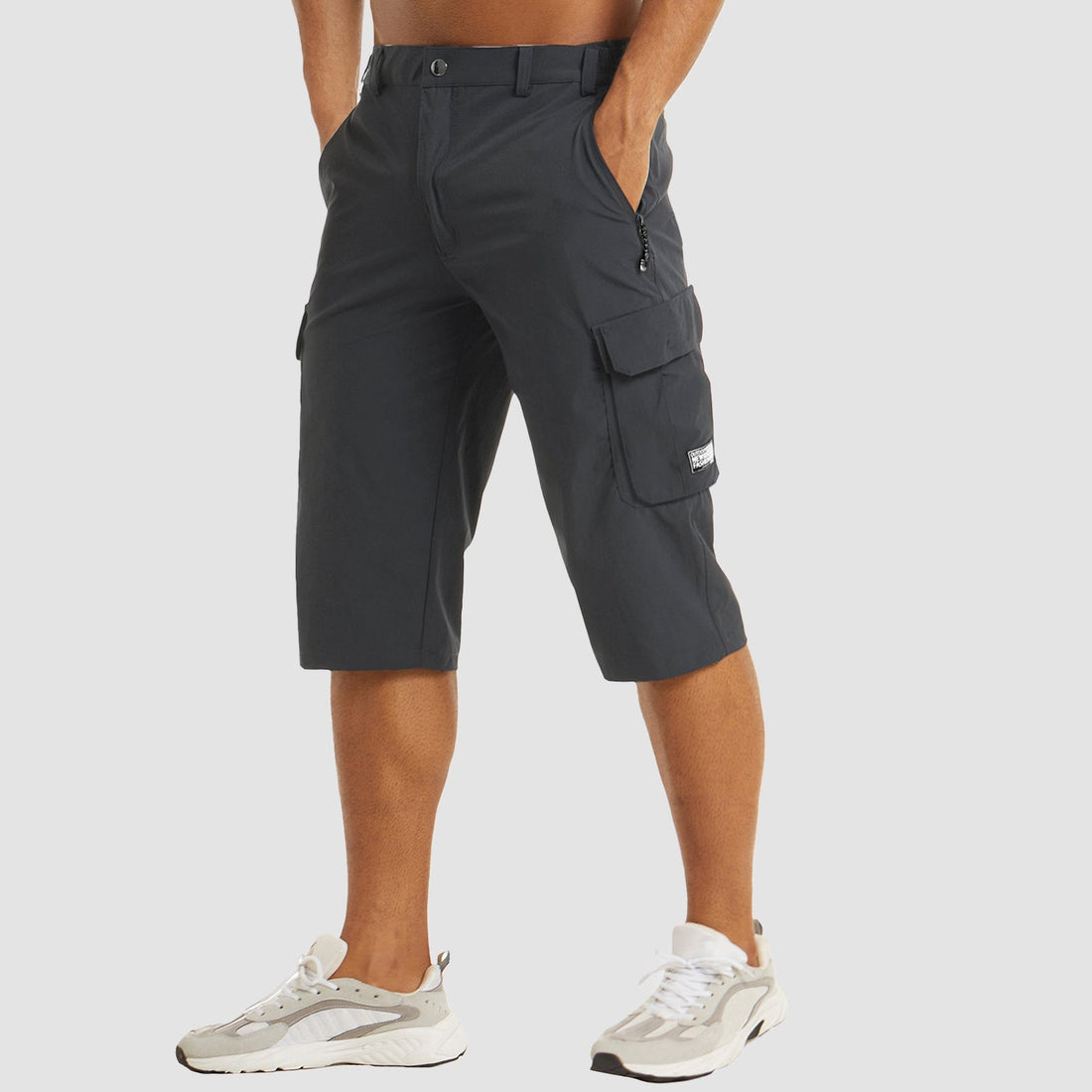 Snabbtorkande cargo shorts för män