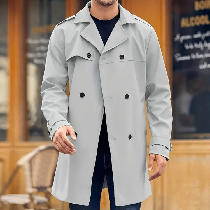 Klassisk vintage trenchcoat för män