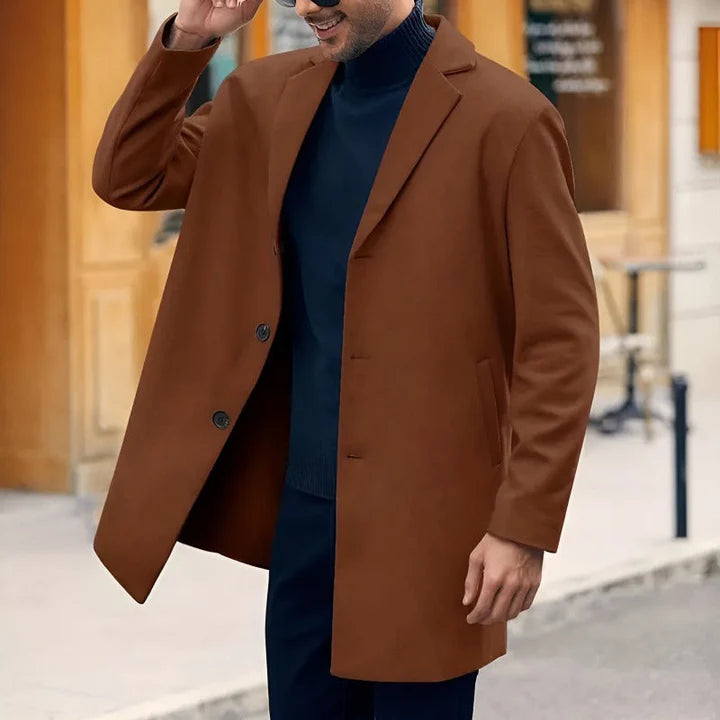 Klassisk vintage trenchcoat för män