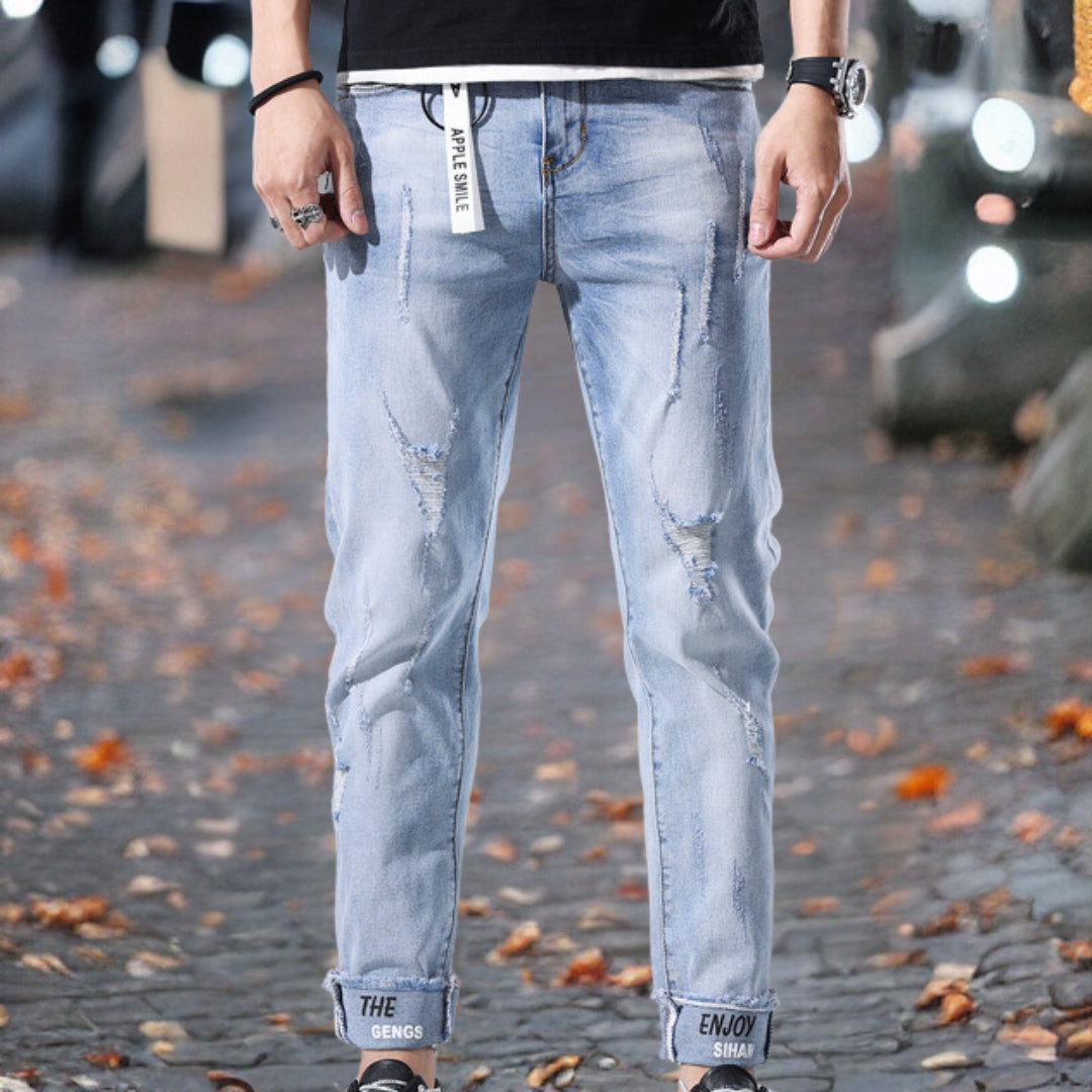 Philippus™ | Högkvalitativa rippade jeans