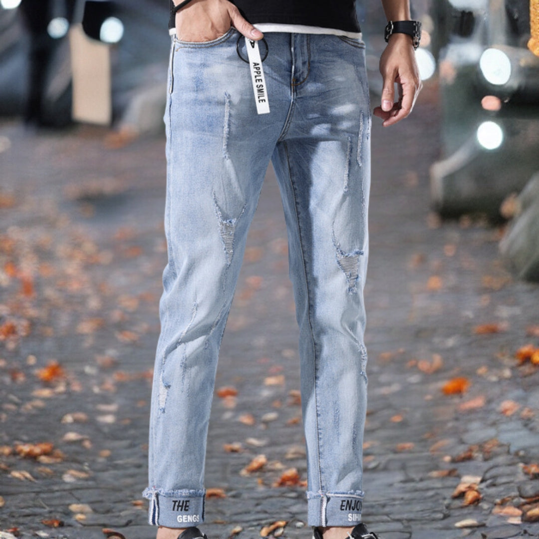 Philippus™ | Högkvalitativa rippade jeans