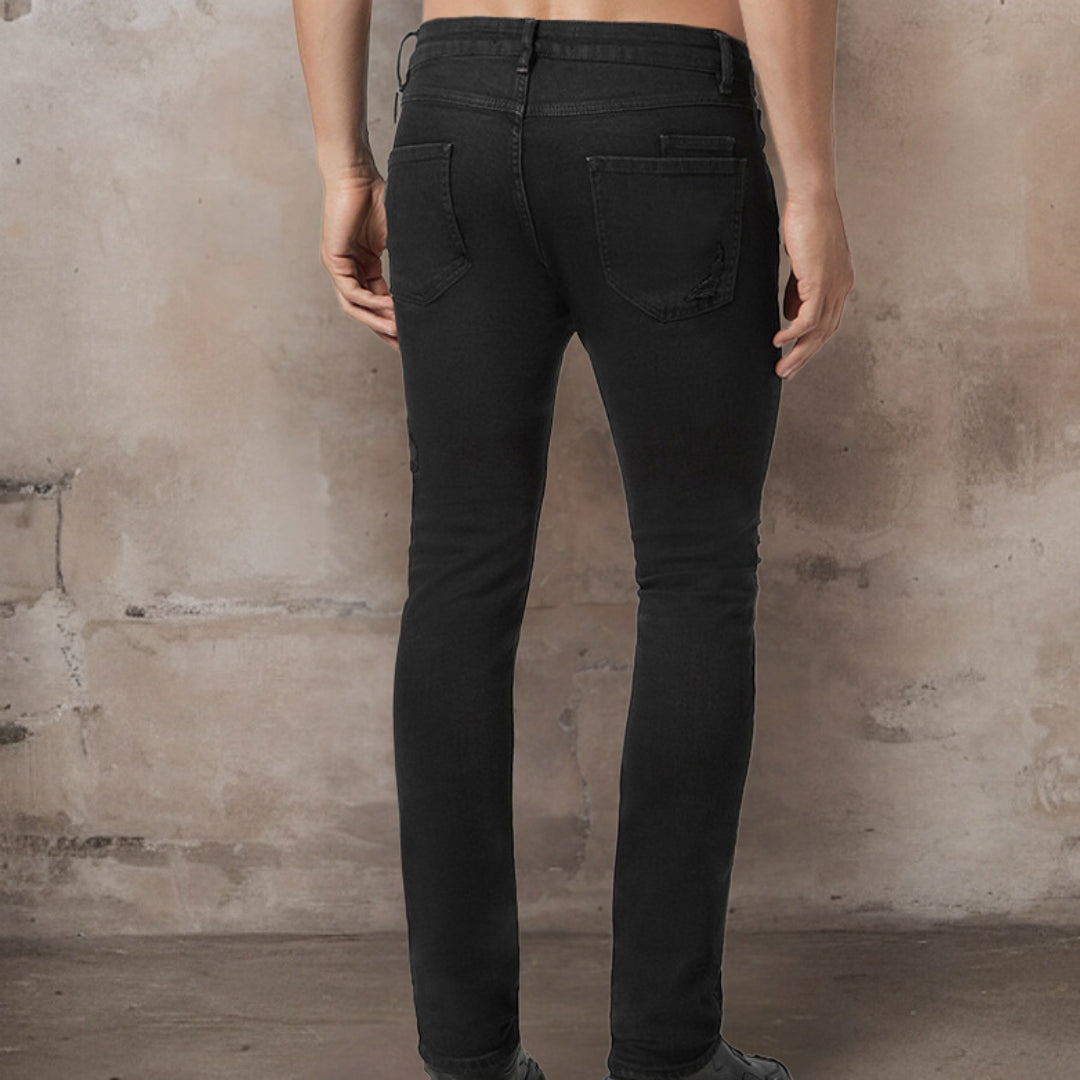 Vico™ | Stretchjeans med rippad kant i smal passform