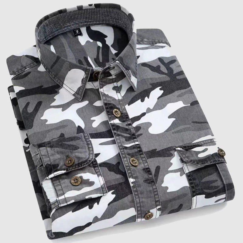 Charleston Camo Bomullsskjorta